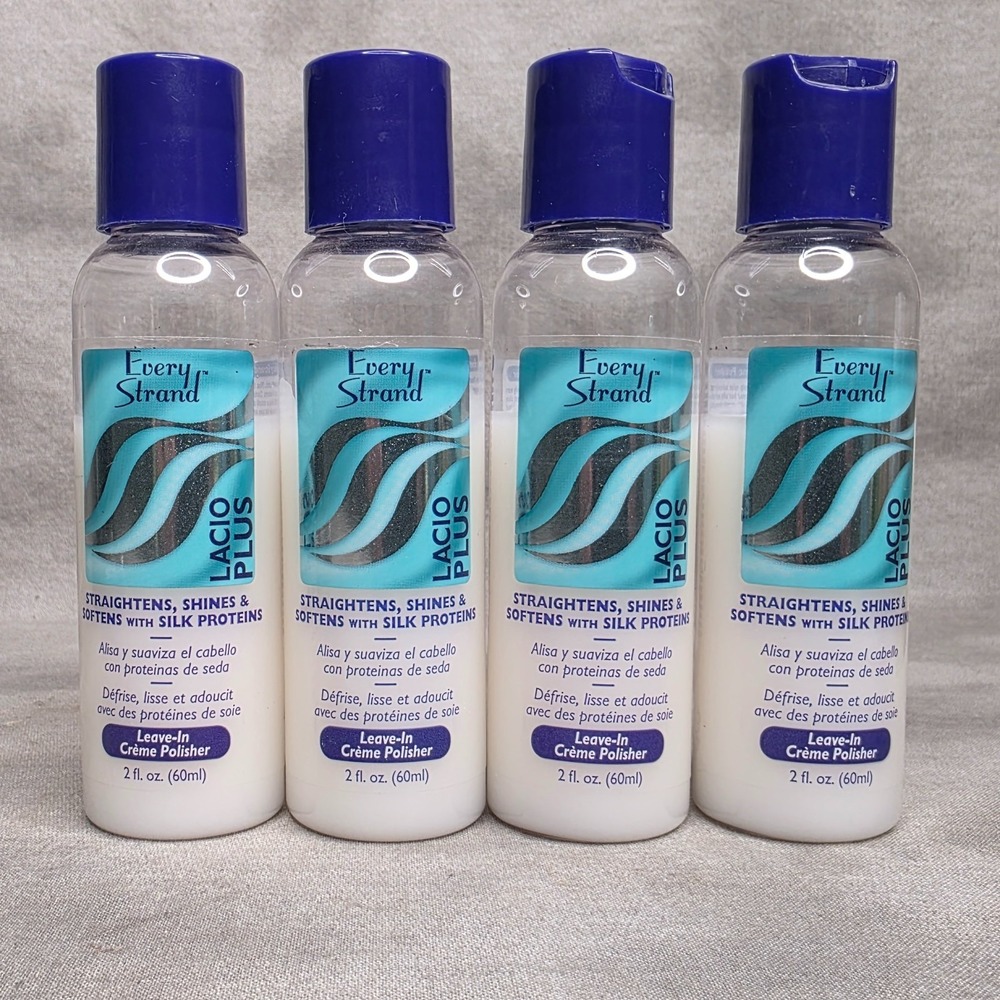(X4) Every Strand Lacio Plus Leave In Creme Polisher 2 fl oz Travel Size